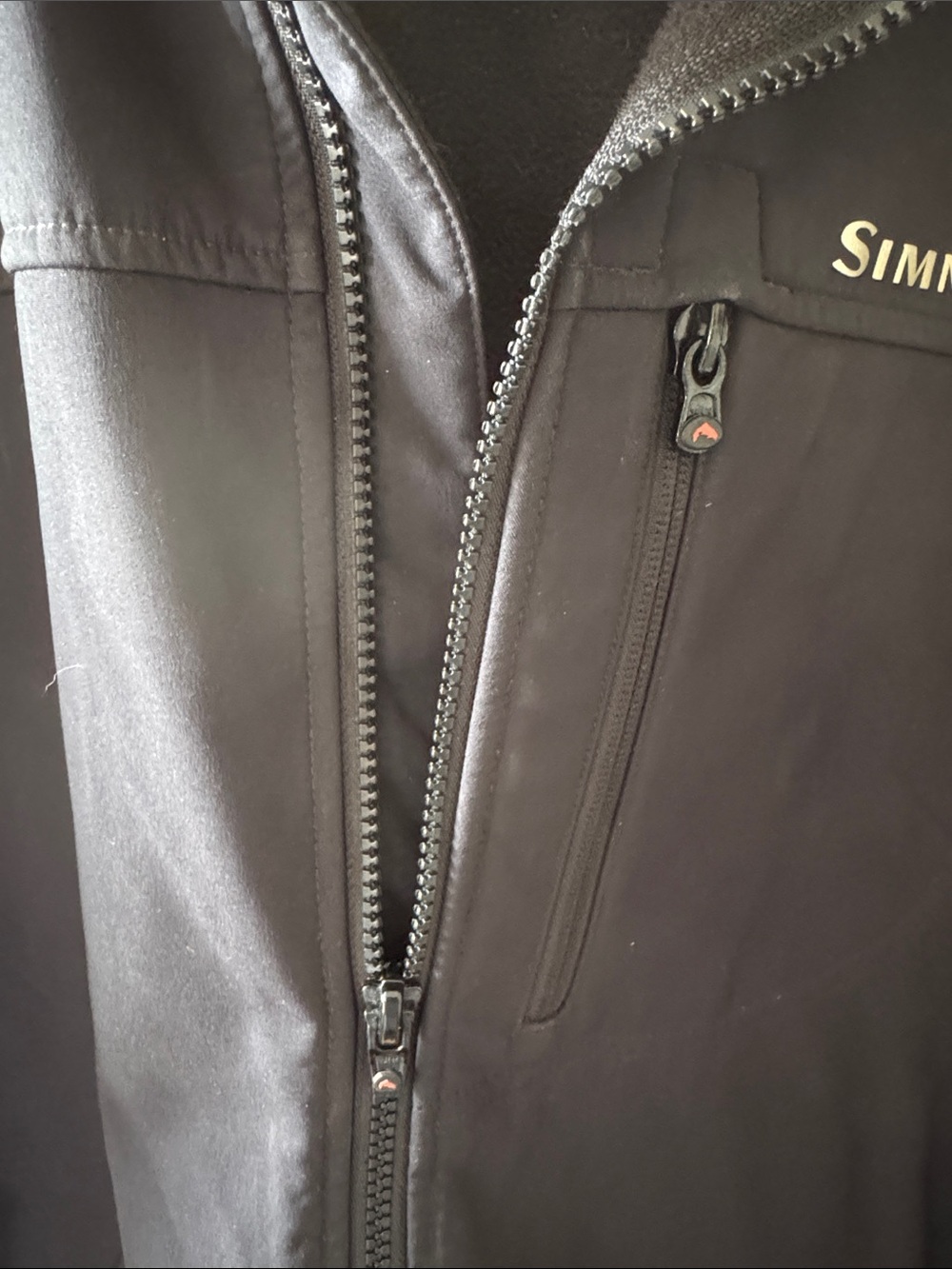 Simms Black Softshell Jacket - Picture 4 of 7